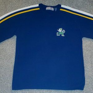 NORTE DAME MENS SWEATER XL NAVY BLUE